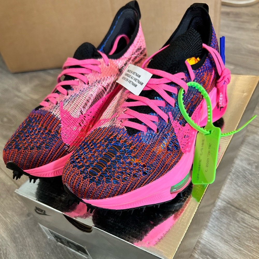 Nike x off-white zoom vapor 2% pink glow size 6/7.5 women